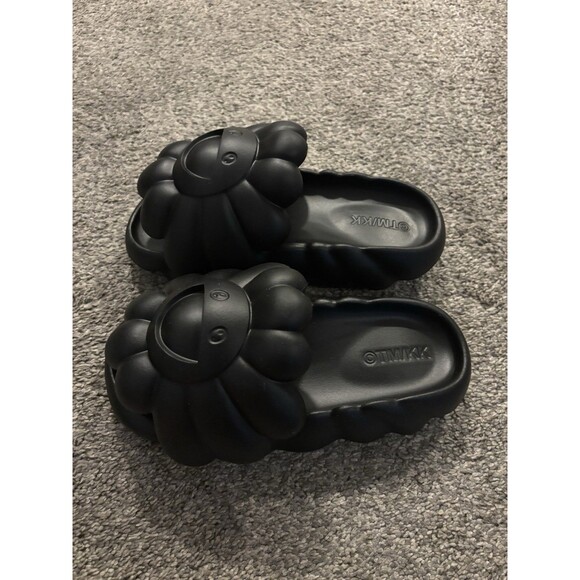 Takashi Murakami Ohana Full Bloom Slides Size 8 Black Made in USA
